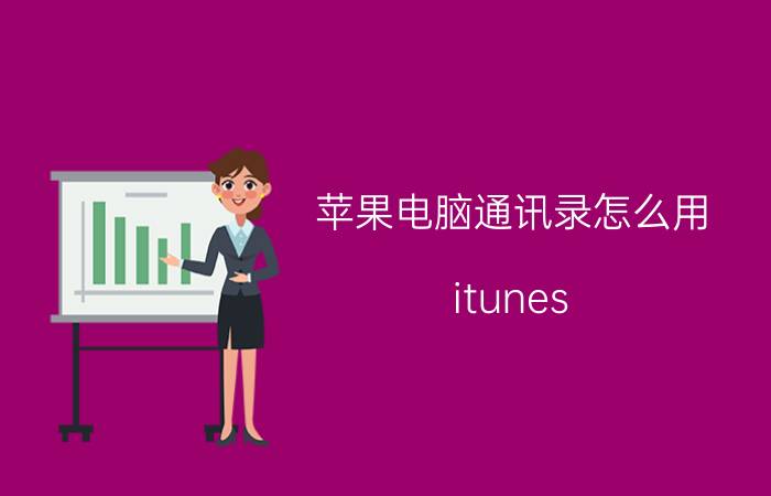 苹果电脑通讯录怎么用 itunes store怎么用？